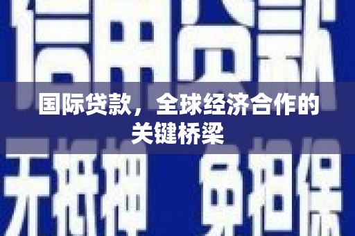 东山国际贷款，全球经济合作的关键桥梁