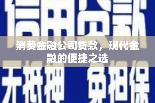 东山消费金融公司贷款，现代金融的便捷之选