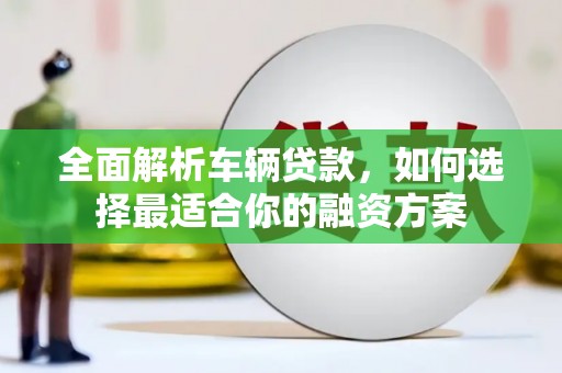 东山全面解析车辆贷款，如何选择最适合你的融资方案