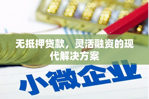 东山无抵押贷款，灵活融资的现代解决方案